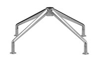 Chaise de bureau contemporaine réglable avec fonction pivotante, structure en alliage d'aluminium pour mobilier de bureau commercial