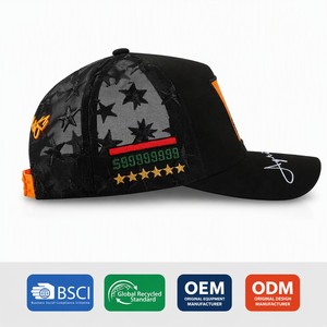 Casquette Trucker Noire en Daim de Luxe 5 Panneaux GRS / BSCI, Casquettes en Daim et Maille Personnalisées, Vente en Gros de Casquettes Trucker Noires en Daim et Maille OEM/ODM - Product Image 1