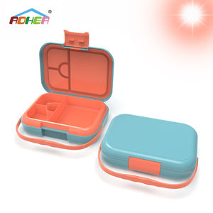 Oumeng 4 compartiments en plastique sans BPA Bento étanche école enfants enfant Bento boîte à lunch - Product Image 2