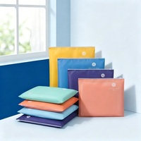 Sacs d'emballage en plastique givré CPE avec fermeture éclair, personnalisables avec logo d'usine, pour vêtements, manteaux d'hiver, vestes, pulls, sacs de rangement réutilisables