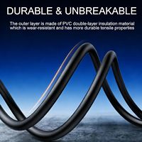 Kabel Pigtail USB Type C Male 24AWG, Kabel USB C Tunggal ke 2 Pin dengan Ujung Terbuka untuk Instalasi Peralatan USB-C DIY