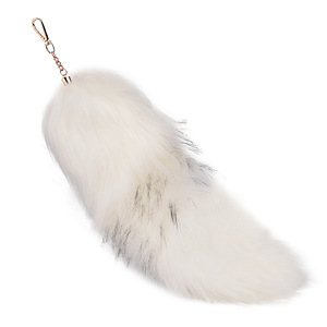 Pendentif queue de <span class=keywords><strong>renard</strong></span> surdimensionné éco-responsable fait main pour Halloween, accessoires pour sacs de femme, porte-clés de voiture - Product Image 5