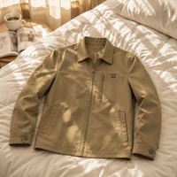 Veste en polyester pour homme personnalisable, imperméable, coupe-vent, résistante aux rayures, chaude, respirante, anti-salissure, certifiée CE, vêtements de travail