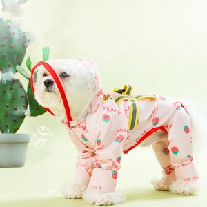 Full Coverage Large / Puppy Raincoat Outdoor Gears Xxl Lightweight <strong>Waterproof</strong> <strong>Dog</strong> Rain Jacket <strong>with</strong> Hood and <strong>Legs</strong> - Product Image 2