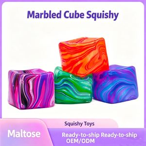YIWUPOWER Cubes de glace colorés en spirale, jouets anti-stress, cubes de malt Flow Liner, bonbons en TPR souples, jouets promotionnels - Product Image 2