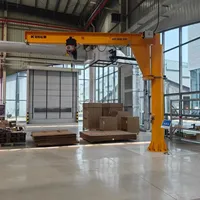 Grue à flèche pivotante de 1 à 5 tonnes, rotation à 360 degrés, palan électrique, télécommande, certifiée CE, hauteur de levage de 20 m pour garage