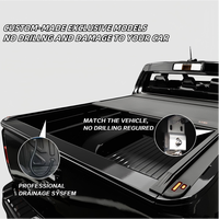 Couverture de benne rétractable en alliage d'aluminium étanche et verrouillable pour RAM RANGER & AMAROK
