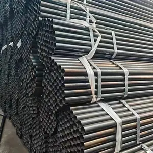 Hot Rolled Black Carbon Steel Round Tube Welded EMT Pipe 6m Length With JIS And GS Certificates For Oil And Gas Pipeline