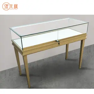 Original Manufacturer Customized Jewelry Glass Showcase Stainless Steel Glass Showcase Display Stand