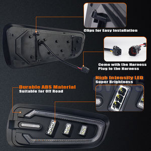 Feux antibrouillard avant OVOVS, couleur ambre et blanc, pour Ford F150 F-150 SVT Raptor de 2010, 2011 et 2012, première génération - Product Image 4