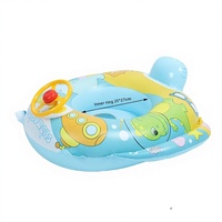 Cross-Border <strong>Best</strong>-<strong>Selling</strong> Inflatable Swimming Ring <strong>Canopy</strong> Cartoon Steering Wheel Car Horn <strong>Boat</strong> Infant Children's Water Toys
