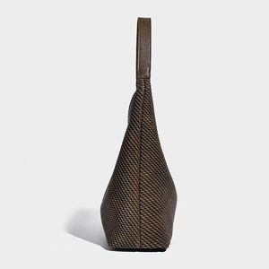 Bolso de <span class=keywords><strong>Mano</strong></span> Cruzado de Moda de Verano para Mujer, Bolsos Tote de PU Tejidos <span class=keywords><strong>a</strong></span> <span class=keywords><strong>Mano</strong></span> con Cierre de Cremallera, Forro de Poliéster Duradero Impermeable, Correa Única - Product Image 3