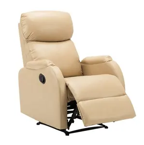 Hot sale single seat leather massage reclining chair living room sofa chair recliner