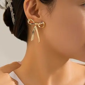 PASUXI moda fiore orecchino con Clip a cuore per Designer di moda Moissanite smalto Non appannato borchie in pietra grandi orecchini senza dissolvenza