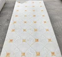 Moderne marmeren digitale print UV PVC wandpanelen voor hotel-, commercieel en appartementengebruik