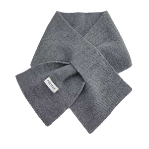 Écharpe longue en laine mélangée monochrome pour <span class=keywords><strong>femme</strong></span>, nouvelle collection automne-hiver, style coréen, unisexe, chaude, tour de cou croisé - Product Image 5