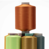 Huilong 100% fil de polyester 150d fil à broder spécifications spéciales DTY semi terne