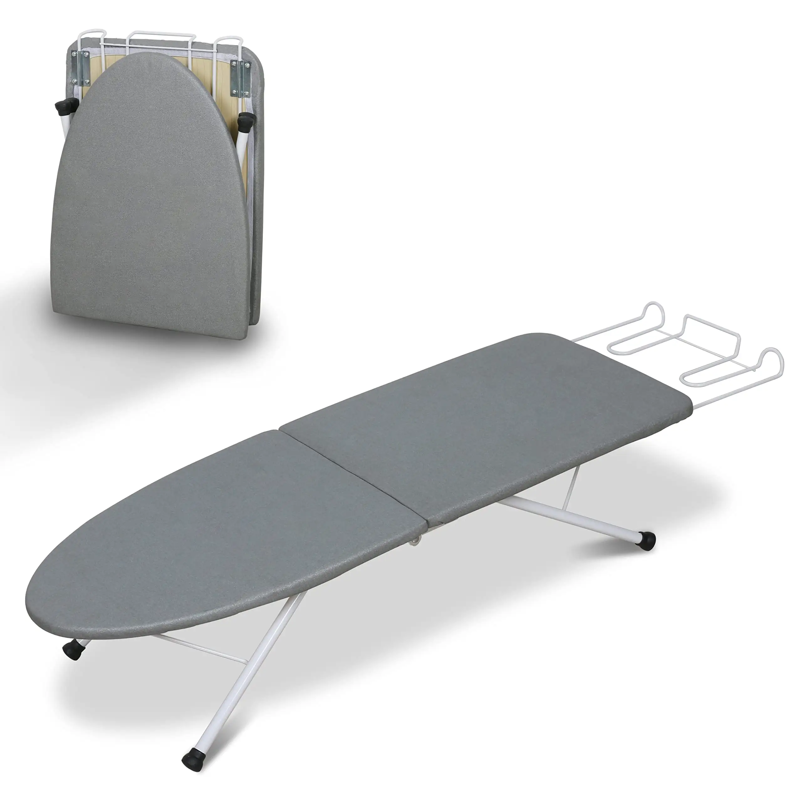 Demir dinlenme ile taşınabilir ısıya dayanıklı masa üstü katlanabilir Mini ütü masası