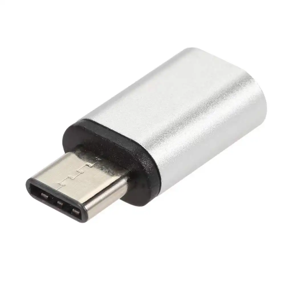 จัดส่งที่รวดเร็วอลูมิเนียม USB 3.1ประเภท C ชายกับ USB ไมโครหญิง OTG อะแดปเตอร์แปลง