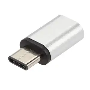 Быстрая доставка, алюминиевый Переходник USB 3,1 Type C папа-USB Micro мама OTG