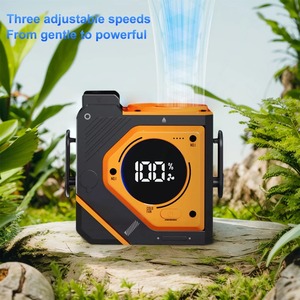 Ventilateur portable de ceinture 3 vitesses, ventilateur de camping extérieur 9800 mAh, ventilateur corporel rechargeable pour le travail en extérieur, l'escalade et la randonnée - Product Image 4