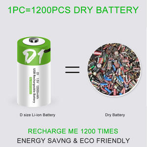 แบตเตอรี่ลิเธียมคุณภาพสูง ขนาด D 3.6V 12000mWh พร้อมพอร์ตชาร์จ USB Type-C สำหรับมิเตอร์แก๊ส - Product Image 6