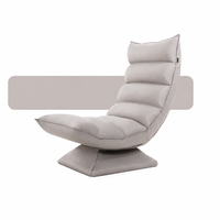Fauteuil de salon moderne en cuir véritable durable et luxueux