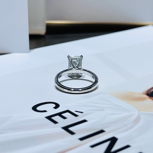 Anillo Clásico de Oro Sólido de 14k con Certificación IGI, Chapado en Rodio, con Diamantes Cultivados en Laboratorio, para Mujer, para Bodas y Fiestas - Product Image 2