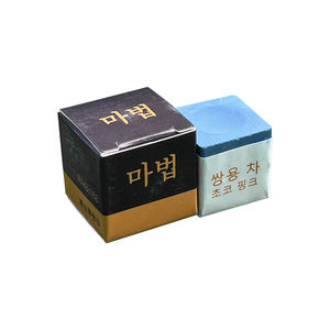 Craie de billard bleue de conception carrée pour joueurs professionnels, boîte de 100 pièces, prix d'usine, vente en gros, accessoires de billard en vrac, clubs - Product Image 4