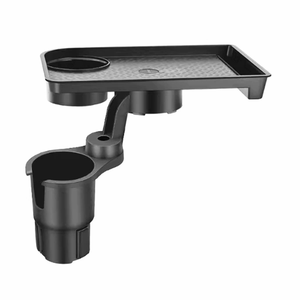 Organizador de Asiento de Coche con Portavasos, Rotación de 360°, Bandeja de Viaje para Niños, Organizador de Aperitivos, Bandeja de Viaje para Asiento de Coche, Soporte para Teléfono - Product Image 1