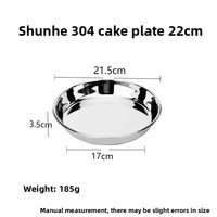 Assiette ronde jetable en acier inoxydable 304 Yolecen pour usage domestique, pour la cuisson à la vapeur de nouilles de riz, de gâteaux mille-feuilles, de rouleaux de riz