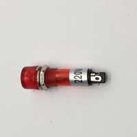FEIBEN Interrupteur d'alimentation pour chauffe-eau domestique en plastique rouge avec indicateur LED 220V 10A, indice de protection IP36