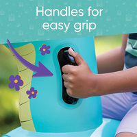 Bouée gonflable en PVC épaissi en forme de dragon, flotteur de piscine robuste en vinyle avec poignées pour enfants, jouet aquatique