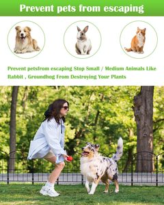 W8 a terra Stake barriera animale metallo antiruggine paesaggio No scava filo di recinzione Patio letto recinzione decorativo recinzione giardino - Product Image 5