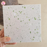 Dalle de pierre artificielle de style terrazzo colorée, pierre de granit polie, pierre d'ingénierie pour sol, mur, plan de travail