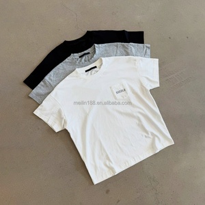 เสื้อยืดคอกลมแขนสั้นทรงบ็อกซี่ผ้าฝ้าย 100% คุณภาพสูงสำหรับผู้ชาย ดีไซน์เรียบหรู - Product Image 1