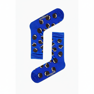 Chaussettes en soie respirantes à motif Oreo brodé, logo personnalisable, légères, taille unique, pour usage quotidien, longueur cheville, tricotées - Product Image 2
