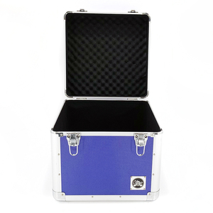 Mallette de rangement en aluminium pour équipement, vanité 1 pièce, argent noir, mallette de transport pour enregistrement <span class=keywords><strong>vinyle</strong></span> - Product Image 3