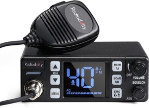 Radio CB Radioddity CB-606 AM FM PA 40 canaux 4W VOX Émetteur-récepteur mobile compact Écran LCD 2,2 pouces Canaux d'urgence 9 19 <span class=keywords><strong>Roger</strong></span> - Product Image 5
