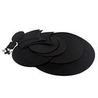 Cymbal Drum Mute Pads Drum Mute Pad Mat Drum Head Pad & Sound Off Blocks Belt Mat