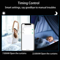 Système de rail motorisé intelligent Tuya Smart Life Wifi Zigbee pour rideaux électriques, compatible Google Assistant et Alexa, pour bureau