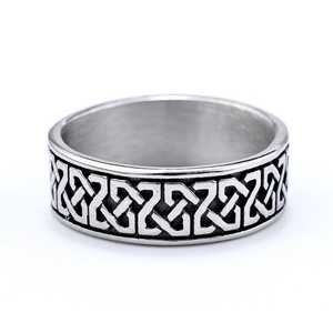Thép Không Gỉ Engagement <span class=keywords><strong>Ring</strong></span> Hip Hop Hợp Thời Trang Mens Đồ Trang Sức Hoa Mô Hình Viking Phong Cách Tùy Chỉnh Độc Đáo Nhẫn Cho Món Quà Bên - Product Image 5