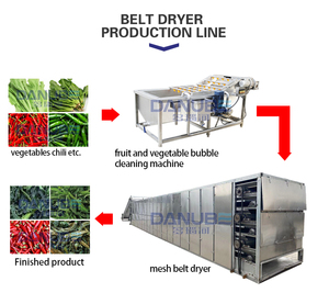 Customized Chili Dehydrator Processing Machine Industrial Chili Mesh Belt Dryer Dried Chili Production Line - Product Image 2