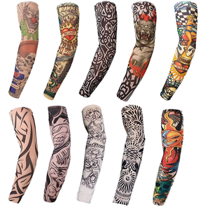 Cubierta de tatuaje para ciclismo, bicicleta, protección UV, <span class=keywords><strong>Mangas</strong></span> de brazo, guantes protectores para hombres y mujeres, <span class=keywords><strong>Mangas</strong></span> de brazo para exteriores - Product Image 2