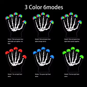 2024 prix usine clignotant main led lumière rougeoyante blanc mini éclairage de <span class=keywords><strong>nuit</strong></span> LED gants lumière - Product Image 5
