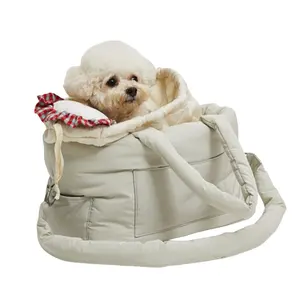 맞춤형 휴대용 방수 경량 크로스 바디 개 고양이 여행 캐리어 핸드백 애완 동물 캐리어 가방