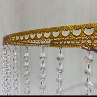 Cintre pour plafond de salle de mariage anneau circulaire rideau en perles de cristal support suspendu décoration de plafond de mariage