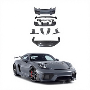 Kit de carrosserie de conversion Tune GT4 <span class=keywords><strong>RS</strong></span> pour Porsche 718 Cayman Boxster Pièces automobiles Pare-chocs avant Diffuseur arrière Sortie d'échappement - Product Image 1