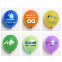 Ballons en latex imprimés par code QR de logo personnalisé d'usine pour annoncer les ballons promotionnels d'ouverture de Noël