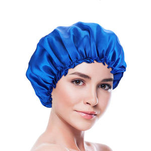 ホットセール女性用格安サテン睡眠夜無地サテンボンネットケモキャップサテンシャワーボンネット女性用 - Product Image 5